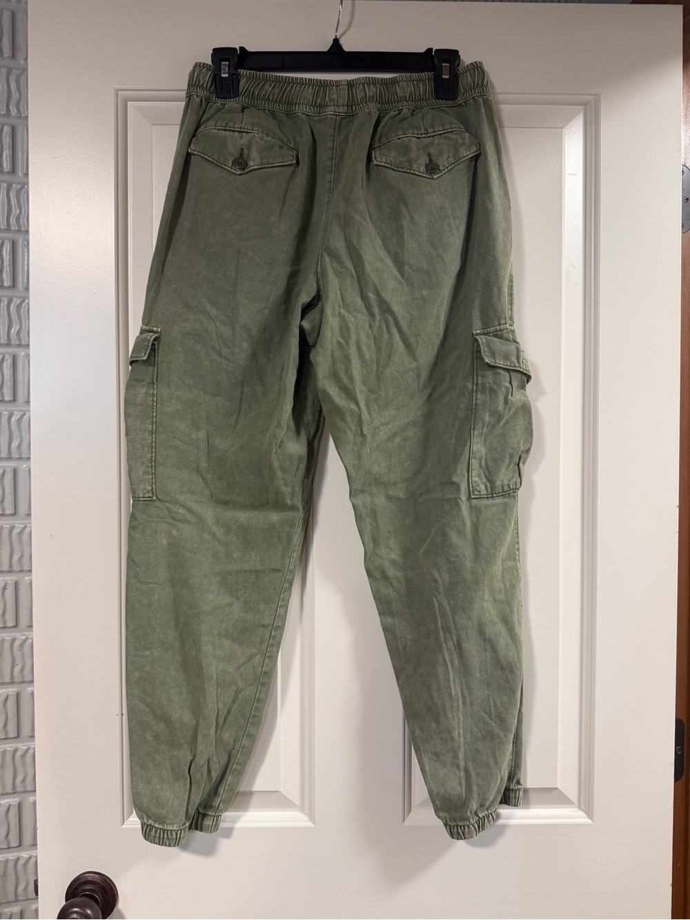 BDG Urban Outfitters Olive Cargo Joggers | Utility Pants | Size Medium - Picture 3 of 4